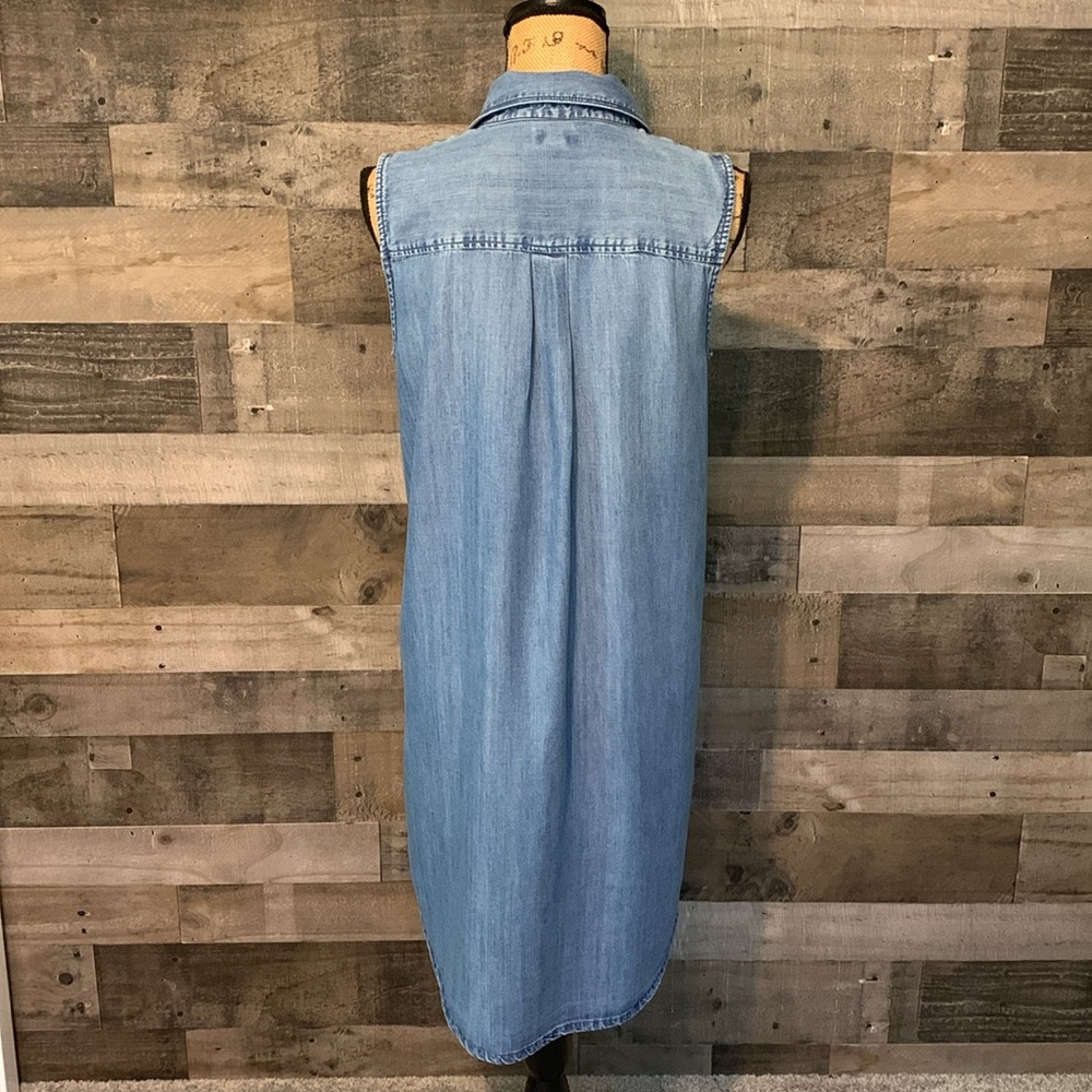 J. Crew Sleeveless Lyocell & Cotton Dress - Picture 2 of 14